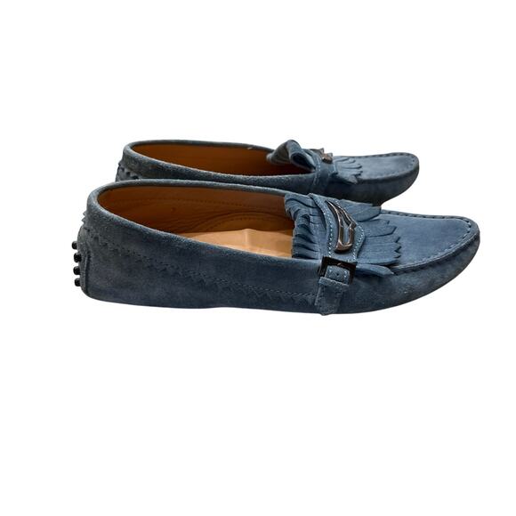 Tod’s Suede Gommino Driving Loafers – Blue – Size 7 – Made in Italy - Picture 3 of 8